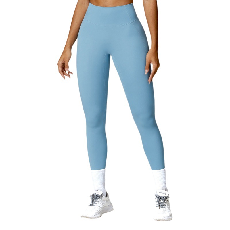 Zechuang quick-drying tight high waist yoga pants belly contracting hip lifting fitness pants nude outer wear running sports pants 8503