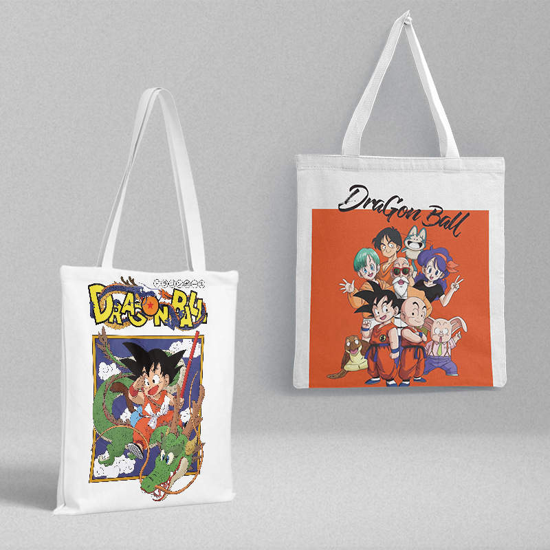 Dragon ball canvas bag 36x 39cm animation surrounding Korean schoolbag handbag shopping bag file bag wholesale