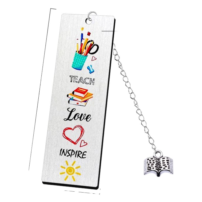 Cross-Border 2025 Stainless Steel Blank Cultural and Creative Bookmarks Student Commemorative High-End Gifts School Season Gifts Souvenirs