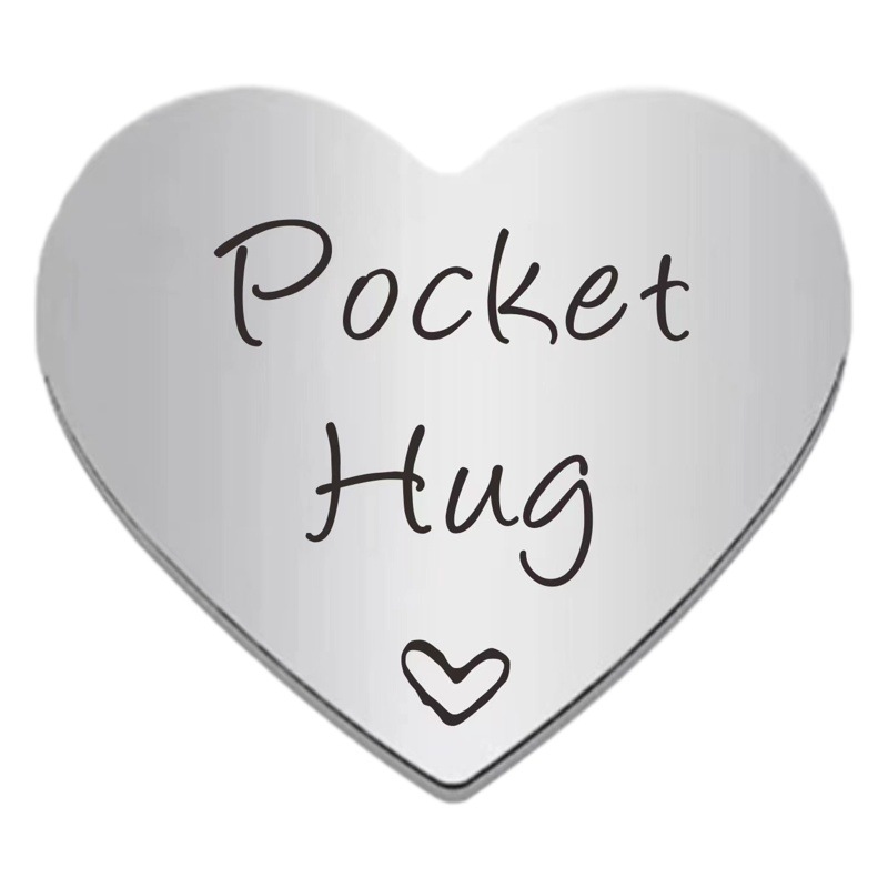 Cross-border hot-selling creative European and American stainless steel pocket lucky coins for male and female friends commemorative gifts lettering wholesale