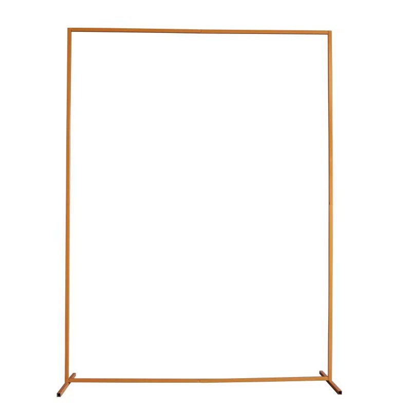 Wedding props arch stage background iron decorative flower stand golden wedding square arch shelf cross-border supply