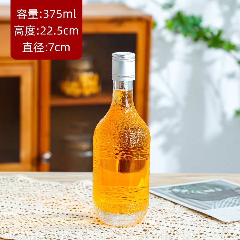 Picture of Transparent 200ml-500ML fruit wine bottle with lid bayberry wine bottle empty bottle fruit wine beverage bottle wholesale glass bottle