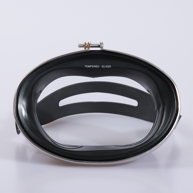 HD Tempered Glass Stainless Steel Fisherman Mirror Large Frame Diving Equipment Mask PVC Swimming Glasses Snorkeling Three Treasures