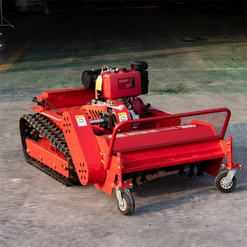 192 Engine 80 type diesel mower remote control crawler mower eating 100 type mower factory export