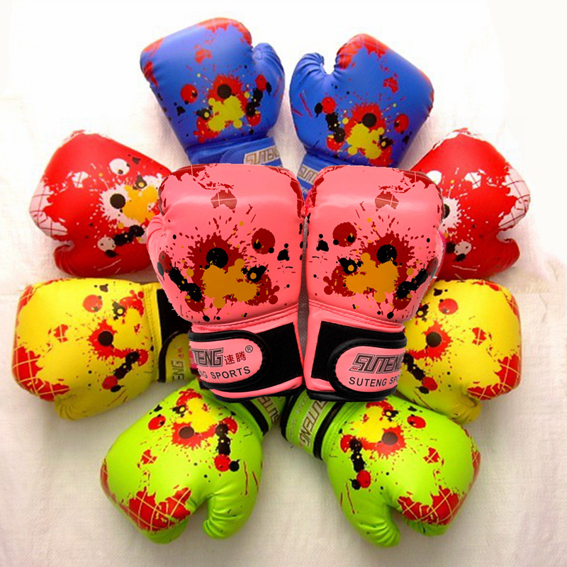Picture of Sagitar map children's boxing gloves one-time molding sponge liner fight training Sanda children's boxing gloves