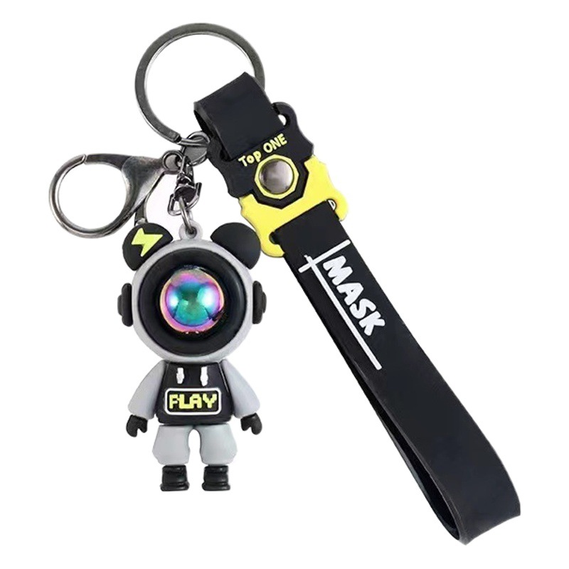Lightning Bear Keychain Cute Cartoon Couple Doll Pendant Car Bag Key Chain Pendant Small Gift Wholesale