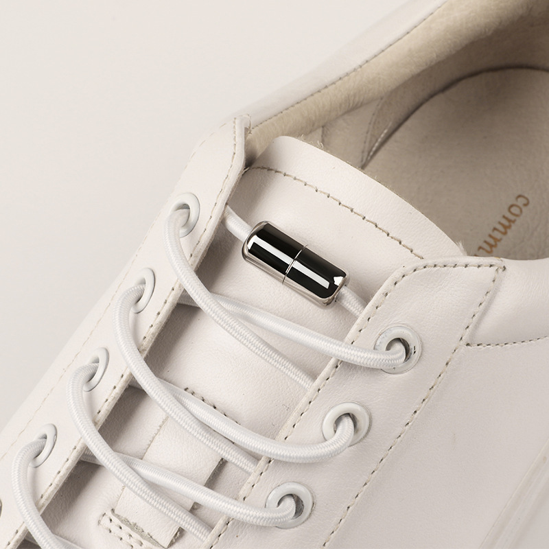 Picture of Elastic Lazy-Free Shoelaces Children's Round Elastic Metal Capsule Buckle Shoelaces