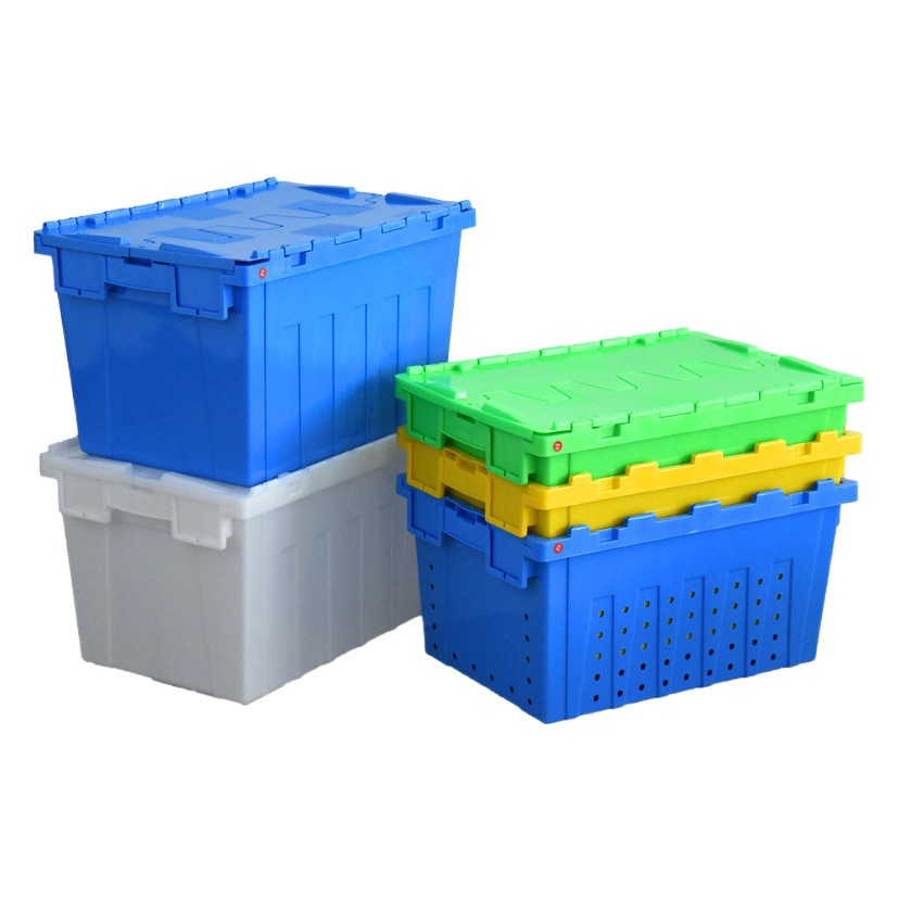 Fuli Card with Lid Inclined Insert Logistics Box Storage Tobacco Distributer Super Convenience Store Fresh Cold Chain Plastic Turnover Box
