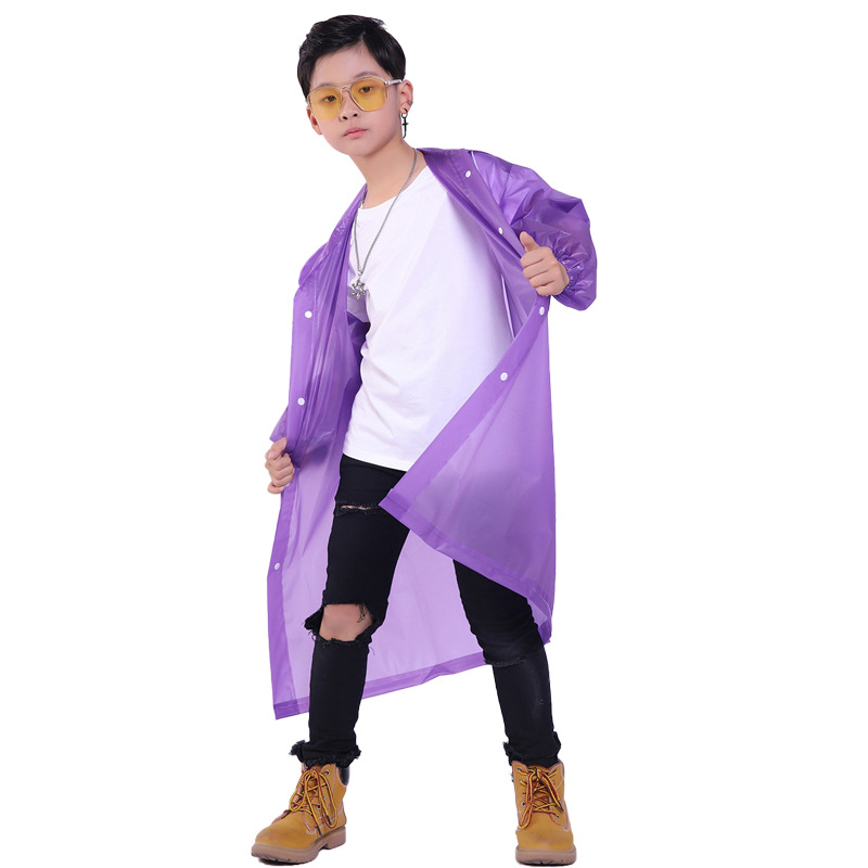 Picture of Thickened Non-Disposable Eva Raincoat Portable Adult Men and Women Travel Outdoor Waterproof Long Full Body Poncho Thick