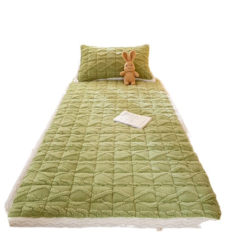 Picture of Taff Fleece Mattress Warm Milk Fleece Jacquard Mattress Mattress Cotton Padded Mattress Mattress Mattress Mattress Mattress Cover Upholstered Blanket