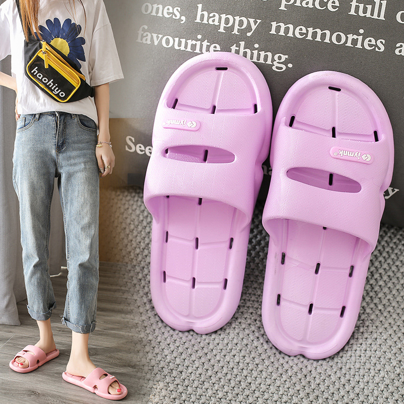 Monique home drag four seasons bath leaky slippers women's hollow non-slip couple bathroom quick-drying drain drag men