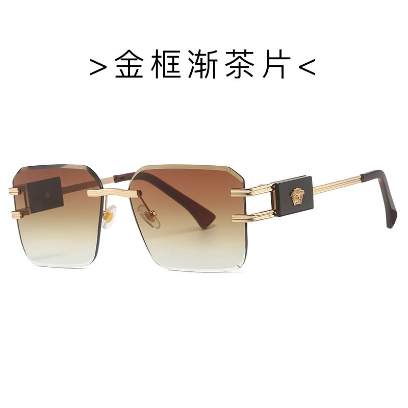 Picture of New fashion head sunglasses 3025 European and American personality sunglasses men and women cross-border all-match rimless sunglasses