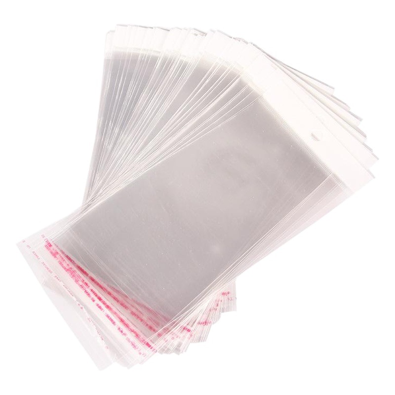 Factory wholesale small opp card head bag jewelry packaging bag White Pearl film Self-adhesive bag spot