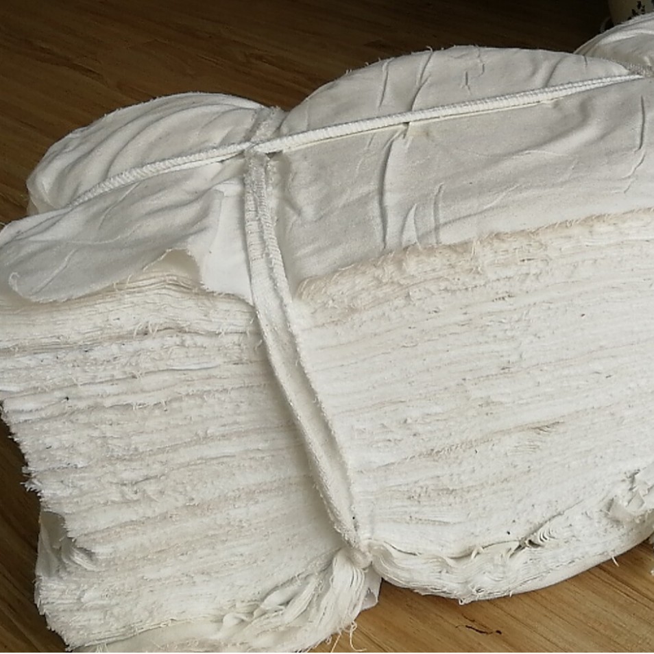 Picture of White Bed Bed Sheets Wiping Cloth, Pure Cotton Industrial Rag, Rag, Pure Cotton White Cloth Head, Absorbs Water and Oil, Does Not Shed Lint