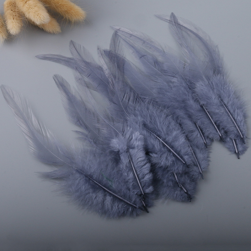 Picture of Factory wholesale diy color feather 200.00 cm-266.66 cm inch white pointed feather feather accessories dream catcher clothing decoration