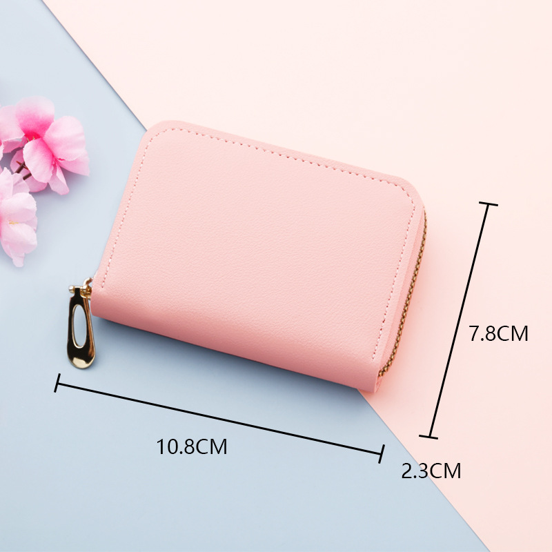Picture of Women's Organ Zipper Card Bag Multi-card ID Bag Multi-functional Coin Purse Credit Card Bag Mini Men's Simple