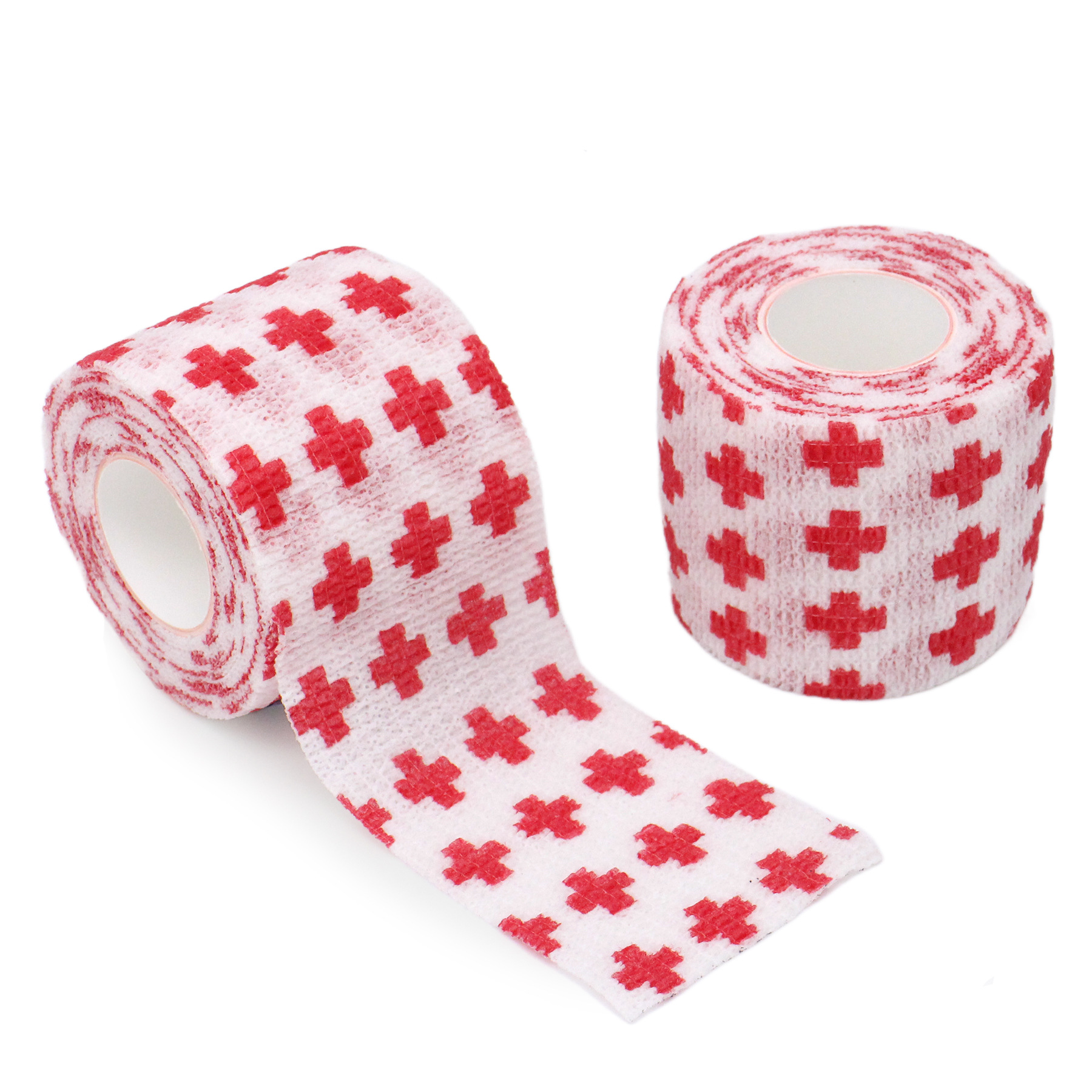 Picture of Factory wholesale non-woven self-adhesive elastic elastic bandage sports protection ankle pet print finger bandage