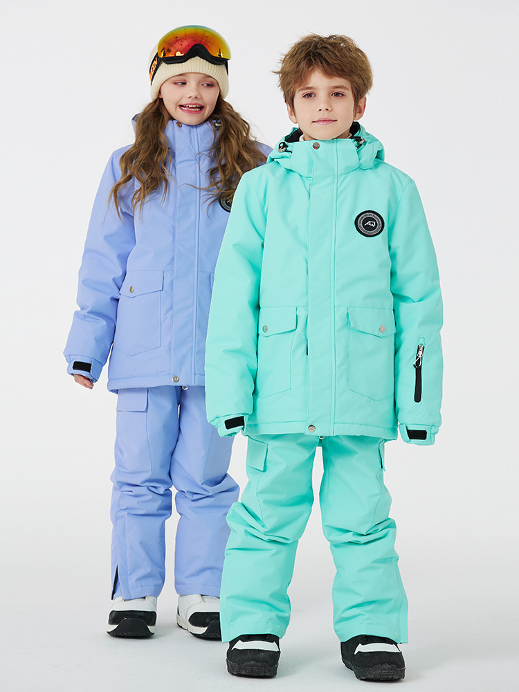 Picture of New Children's Ski Suit suit Boys and Girls Winter Outdoor Waterproof Warm Thickened Children's Ski Suit