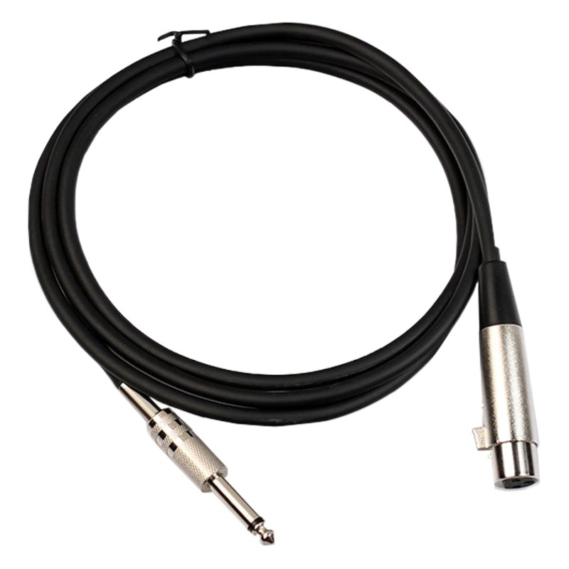 Single Channel 6.35mm Male to Three-Core Xlr Female 1/4 Ts to Xlr Female Mixer Microphone Cable