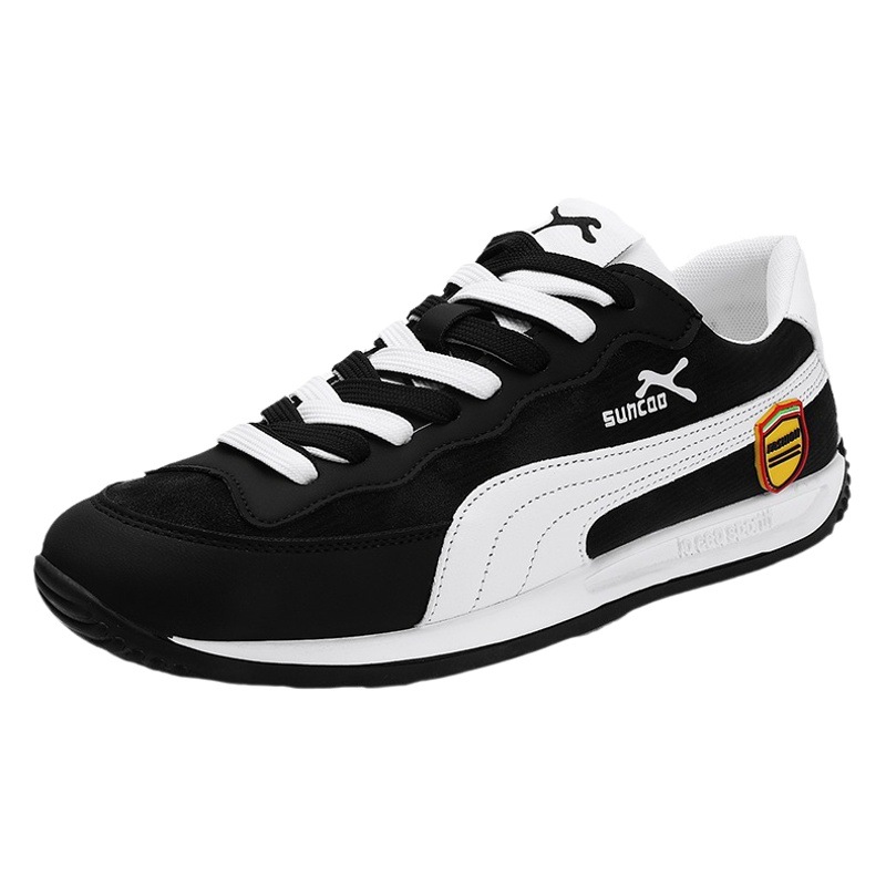 Men's casual shoes new soft bottom soft surface loafers fashionable all-match breathable loafers lace-up sneaker generation hair