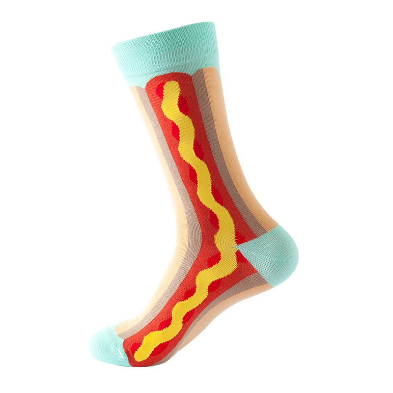 Picture of New Amazon Mid-Calf Socks for Men, Cotton, Women's European and American Ins Style Autumn and Winter Internet Celebrity Trendyy Socks Wholesale
