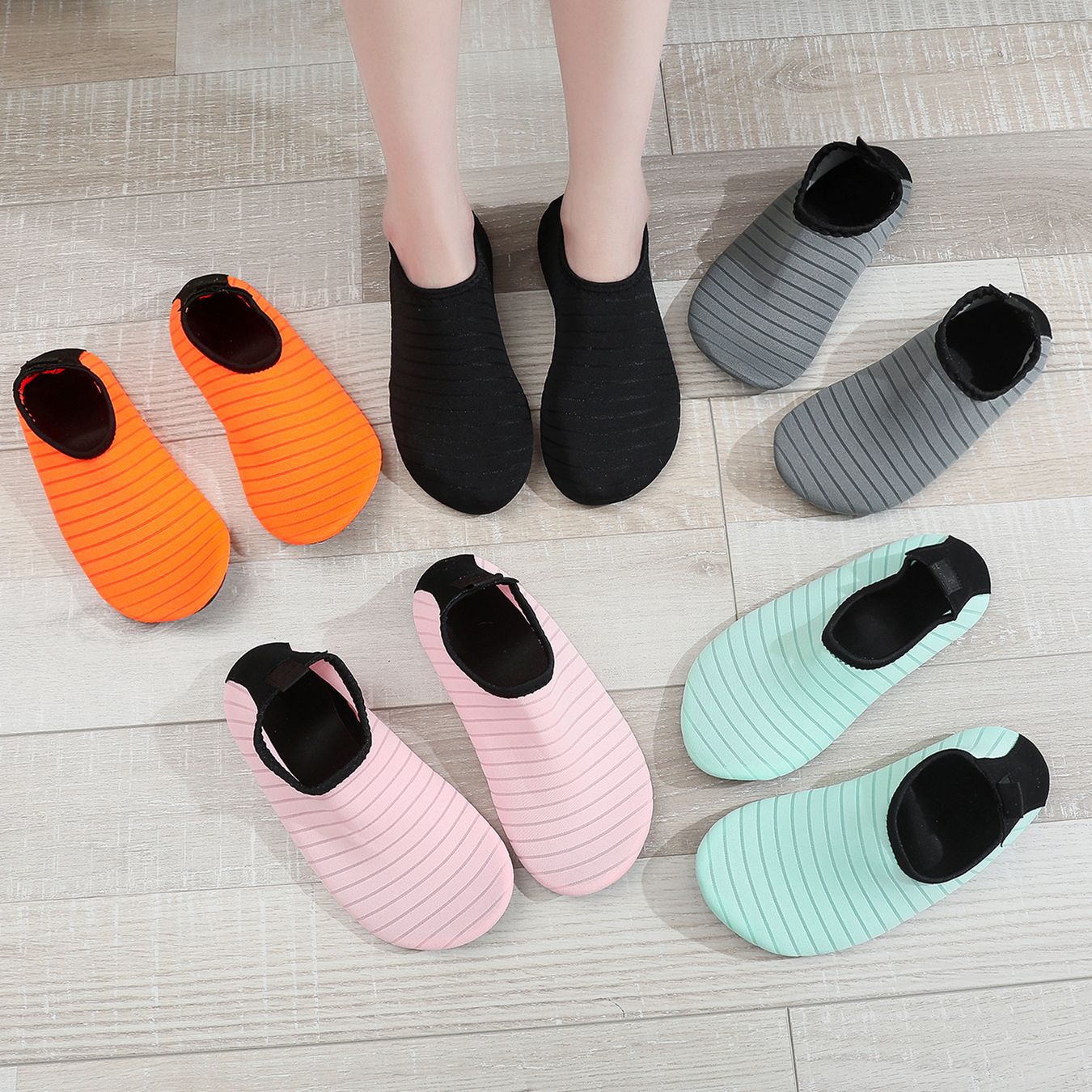 Picture of Beach shoes men's and women's diving thickened sole wading upstream non-slip foreign trade drifting shoes snorkeling swimming shoes yoga shoes