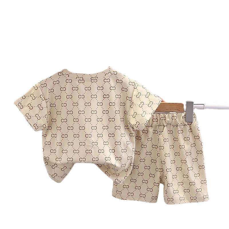 Picture of 2023 New Boys' Summer Suit Handsome Children's Fashionable Clothes Summer Short-sleeved Two-piece Fashionable