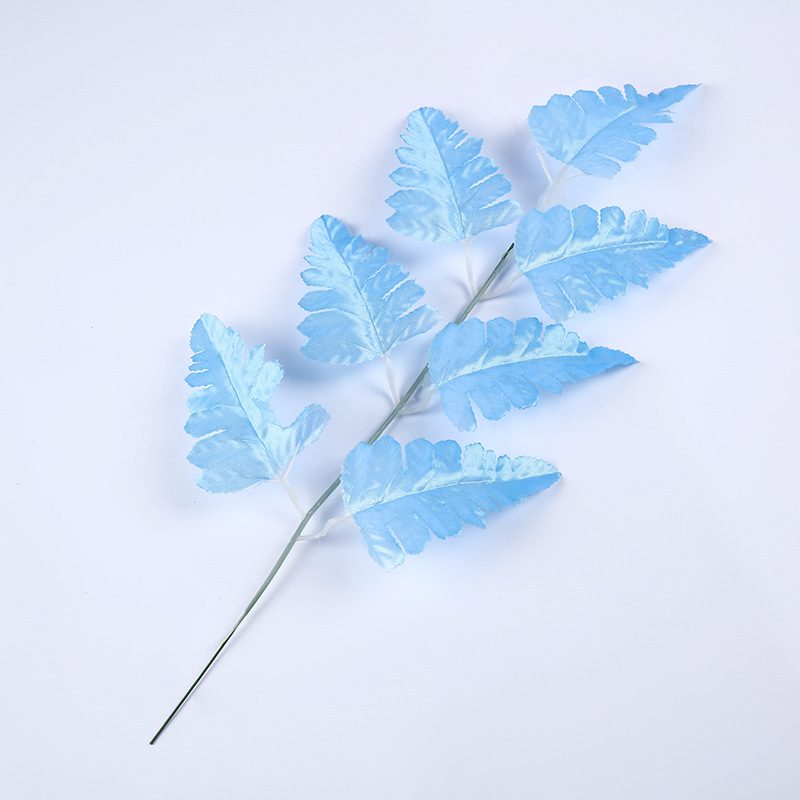Picture of Simulated Persian Leaves, Artificial 7-Pronged Persian Leaves, Green Plant Flower Arrangement Accessories, Simulated Leaves, Simulated Flower Wedding Decoration