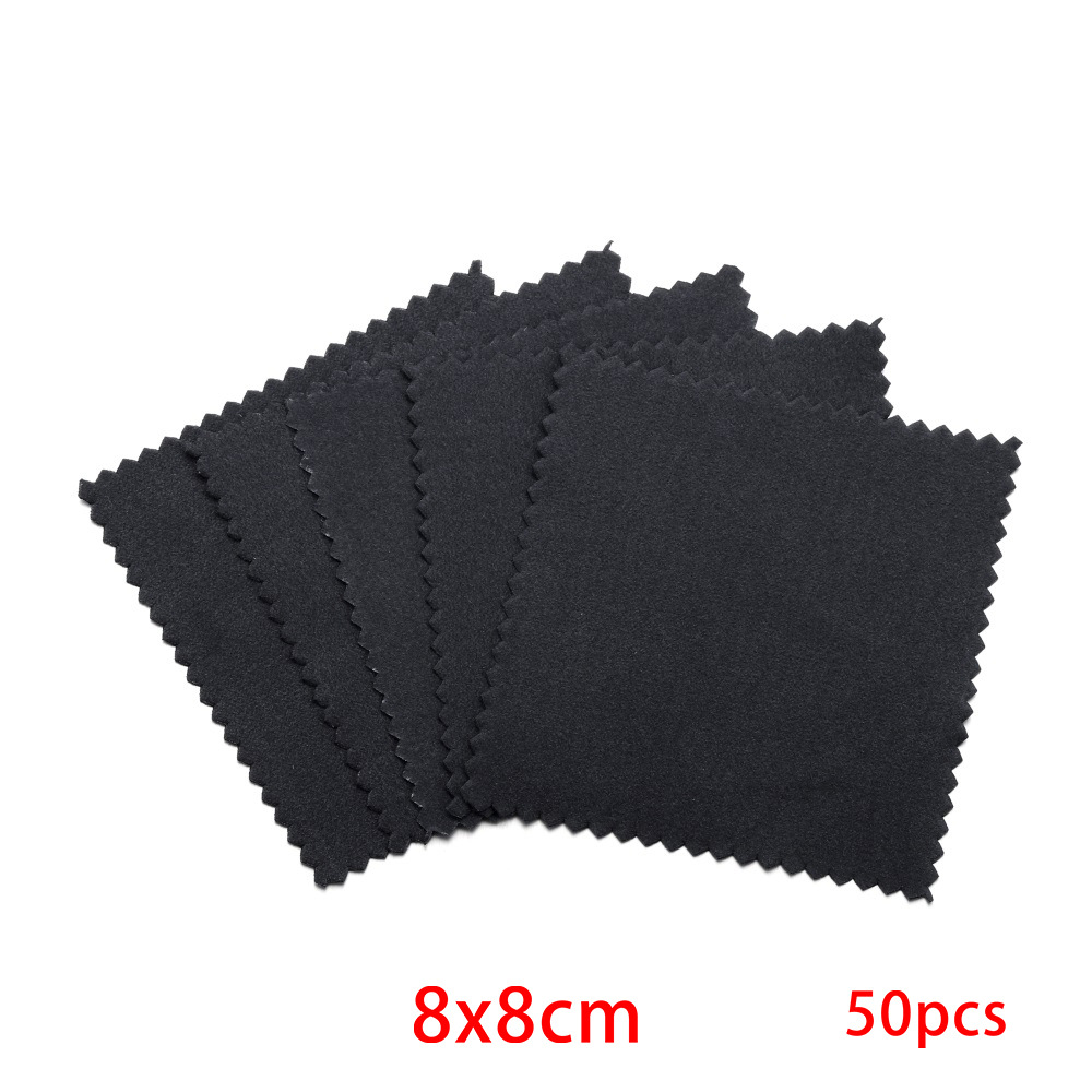 Picture of Jewelry Maintenance Square Marble Pattern Silver Wipe Double-sided Mirror Wipe Cloth Silver Gauze Suede Bright Silver Cloth