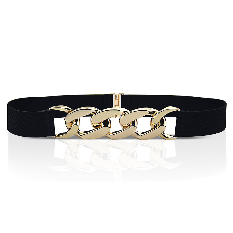 Picture of Amazon European and American slim-fit elastic belt decorative skirt suit simple fashion chain women's belt
