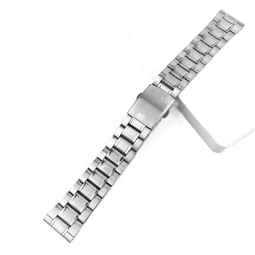 Stainless steel strap watch bracelet silver metal strap suitable for men and women 12/14/16/18/20/22mm