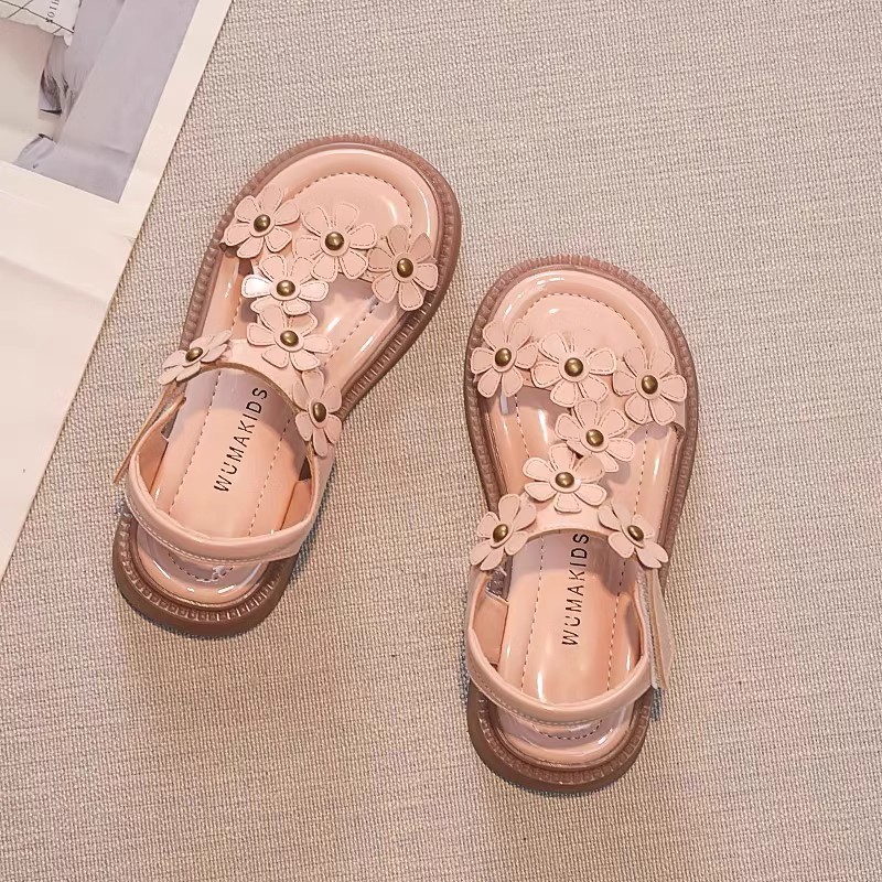 Girls' Sandals 2025 New Summer Western Style Soft Sole Non-slip Children's Princess Shoes Middle School Students Shoes