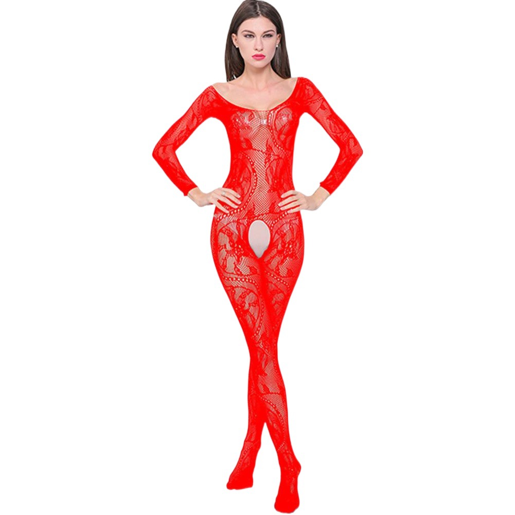 New European and American conjoined mesh clothes big dragon pattern open file free sexy underwear wholesale manufacturers on behalf