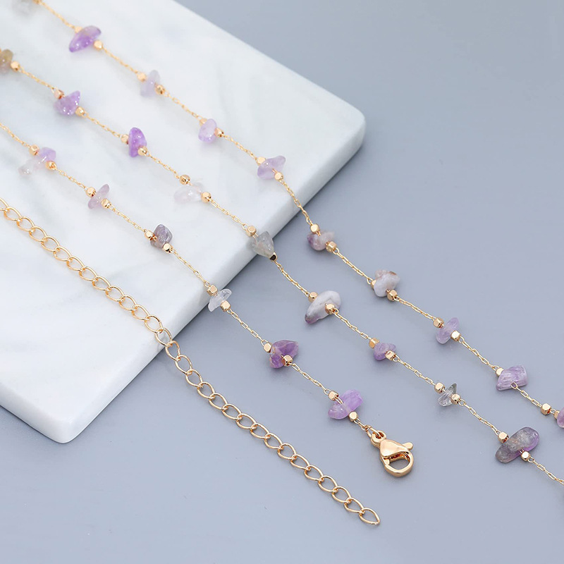 Picture of European and American Cross-border Color Candy Women's Waist Chain Irregular Natural Gravel Adjustable Sexy Body Jewelry Chain