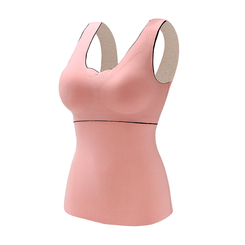 Picture of Oxygen-friendly 2.0 Velvet Lined Thickened Thermal Vest Women's All-match Base Shirt Slim-fit Seamless Thermal Underwear for Women