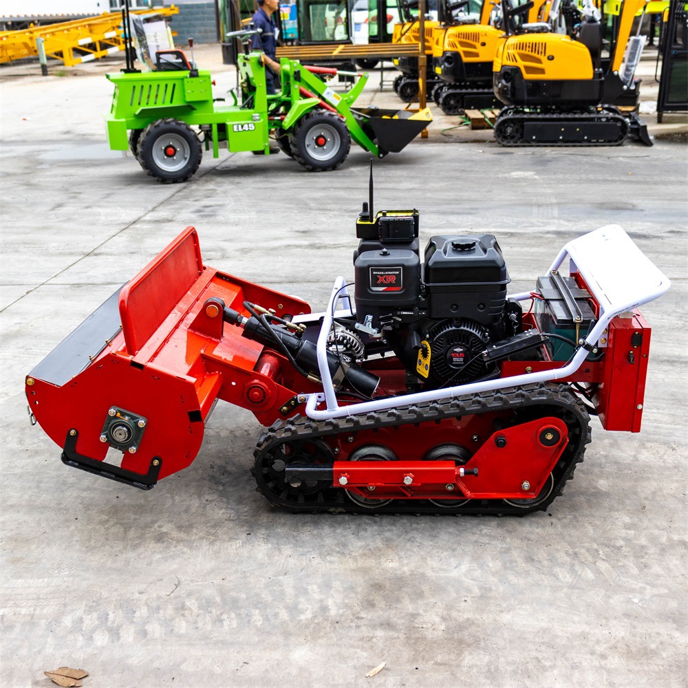 Fully Automatic Agricultural Remote Control Lawn Mower Manufacturer, Embankment Mountain Land Reclamation Lawn Mower, Crawler Household Lawn Mower