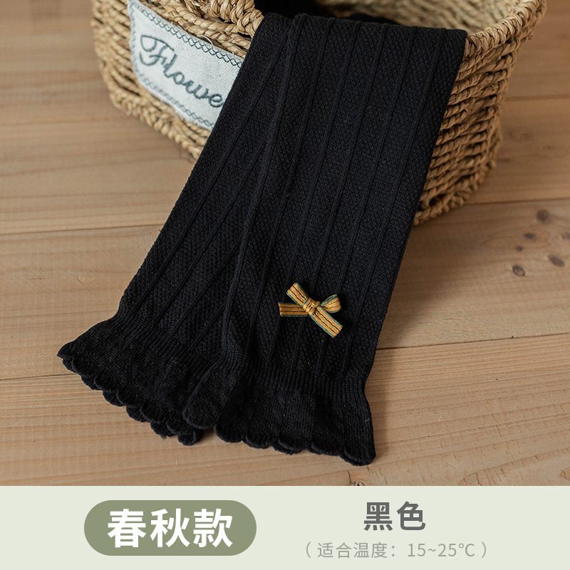 Picture of Girls' Leggings, Baby Spring and Autumn Children's Nine-Point Pantyhose, Lace, Versatile, Cute, Non-Legged Baby Pantyhose Wholesale