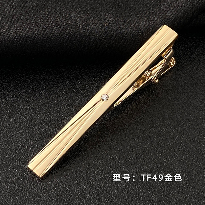 Picture of Men's Tie Clip Manufacturer Direct Sales Yiwu Cross-Border Business Metal Tie Clip Tieclips Bow Tie Business Style