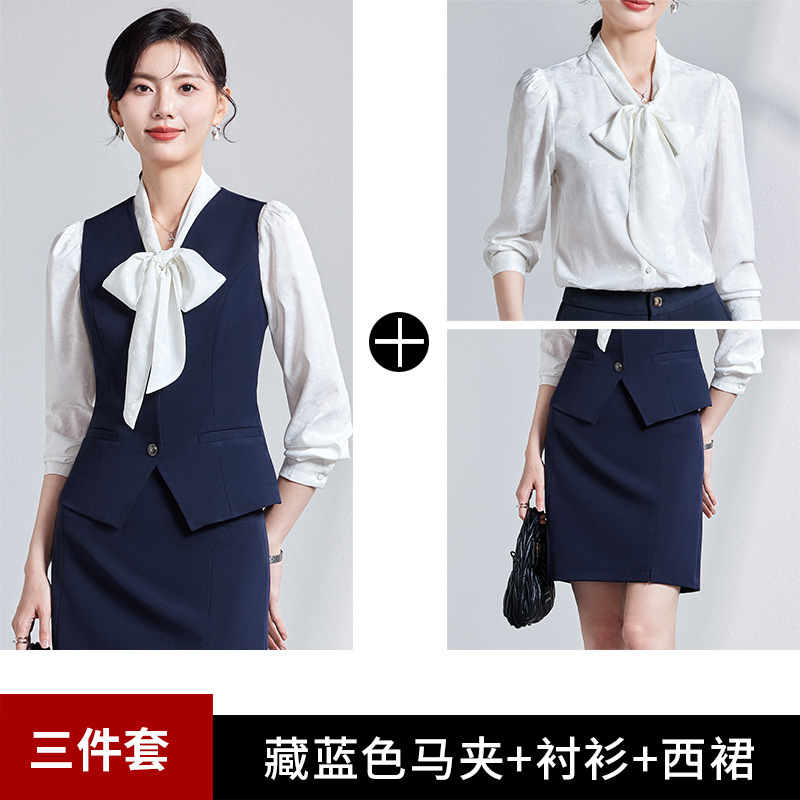 Picture of Women's waistcoat professional suit 2024 new 4S store hotel front desk reception tooling temperament waistcoat overalls women