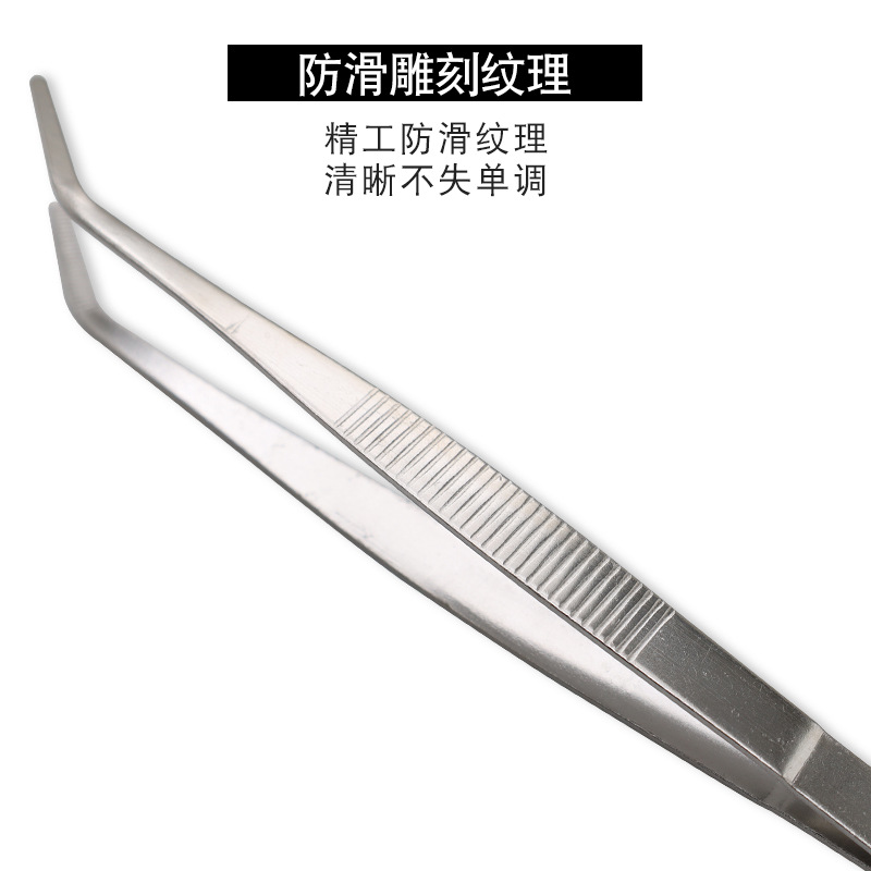 Picture of Stainless Steel Tea Clip Lengthened Thickened Craft Tea Tweezers Tea Ceremony Accessories Gong Gauge Tea Set Tea Cup Clip Anti-skid Wash Cup Clip