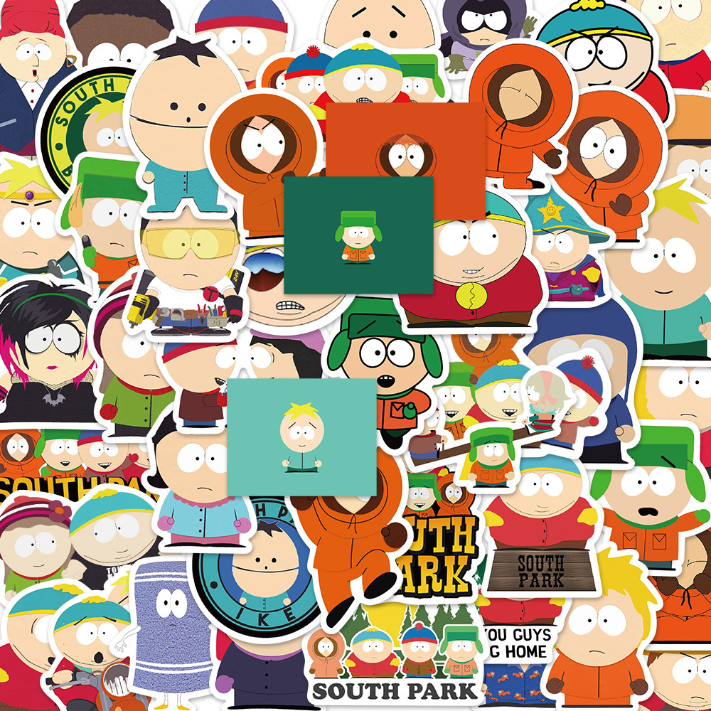 Picture of 50 sheets South Park stickers car luggage notebook refrigerator graffiti decorative anime stickers wholesale