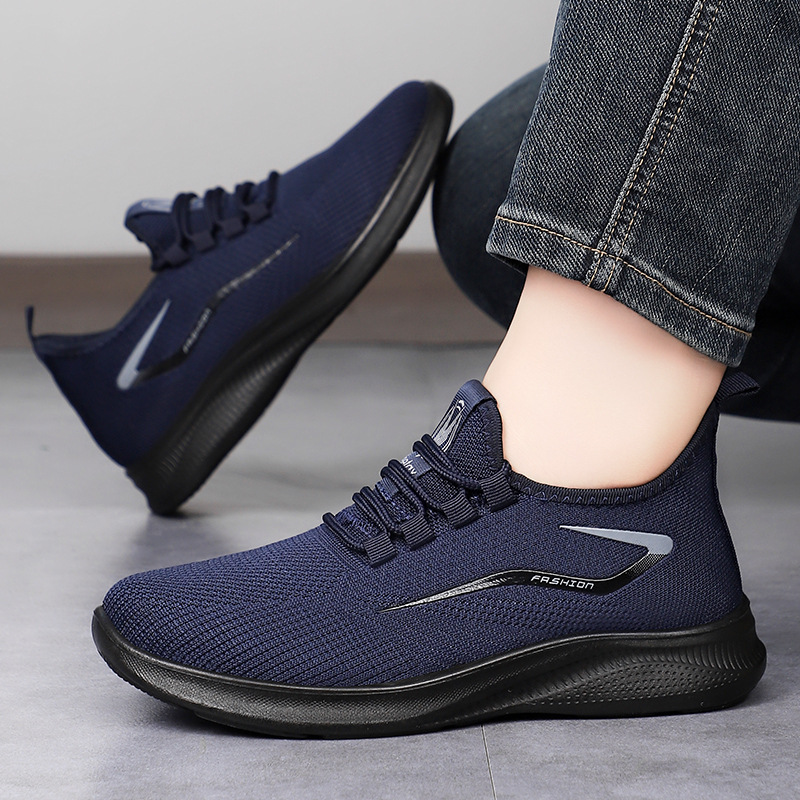 Picture of Men's shoes: new cross-border casual shoes, large size flyknit mesh shoes, breathable versatile single shoes, soft-soled sports shoes