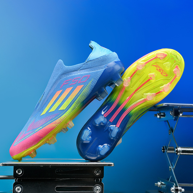 Cross-Border New F50 Low-Top Football Shoes for Men and Women Students Long Spike World Cup Competition Training Shoes Wholesale