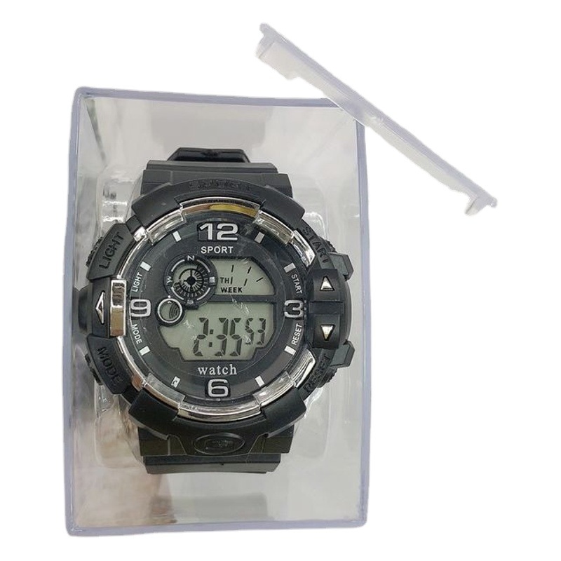 ins Style Korean Style Boxed Luminous Sports Teenager Male and Female Electronic Watch Harajuku Style Candy Color Student Watch