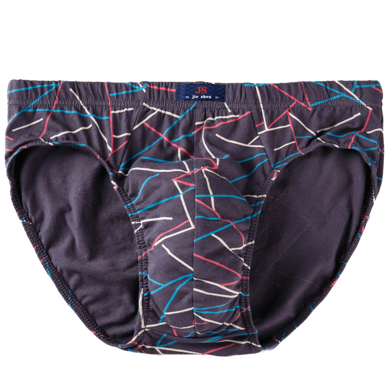 Picture of Factory wholesale middle-aged cotton underwear men's underwear breathable briefs large size fat guy waist underwear head