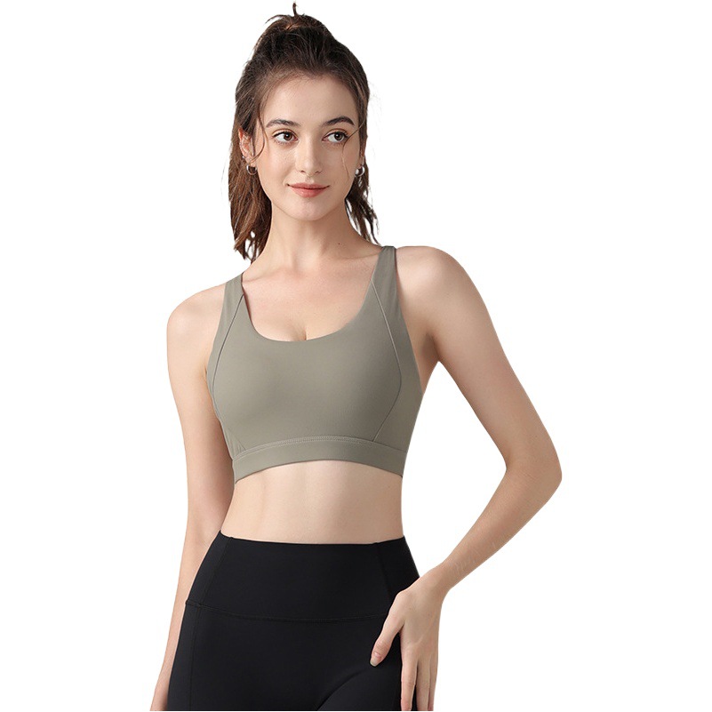 Summer New Sports Bra for Women with Beautiful Back Push-Up Bubble Wrap Big Breast Intimates for Women Fitness Running Bra High Strength