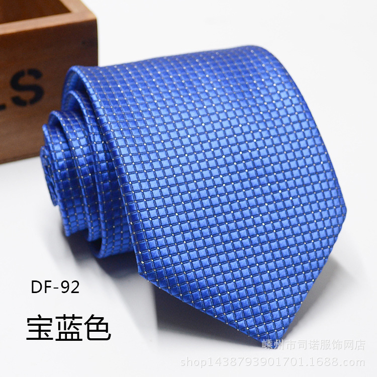 Picture of Tie business formal men's tie polyester yarn Arrow 8cm business tie