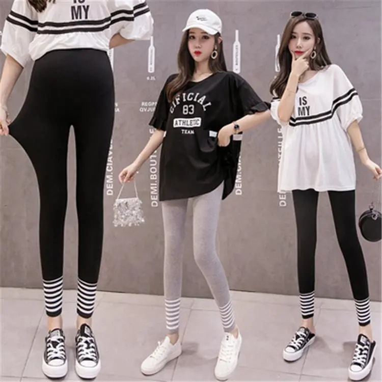 Picture of Maternity Pants Spring and Autumn Fashion Style Maternity Trendy Mom Spring and Summer Sports Long Pants Maternity Mommy Spring Outerwear Trendy Leggings