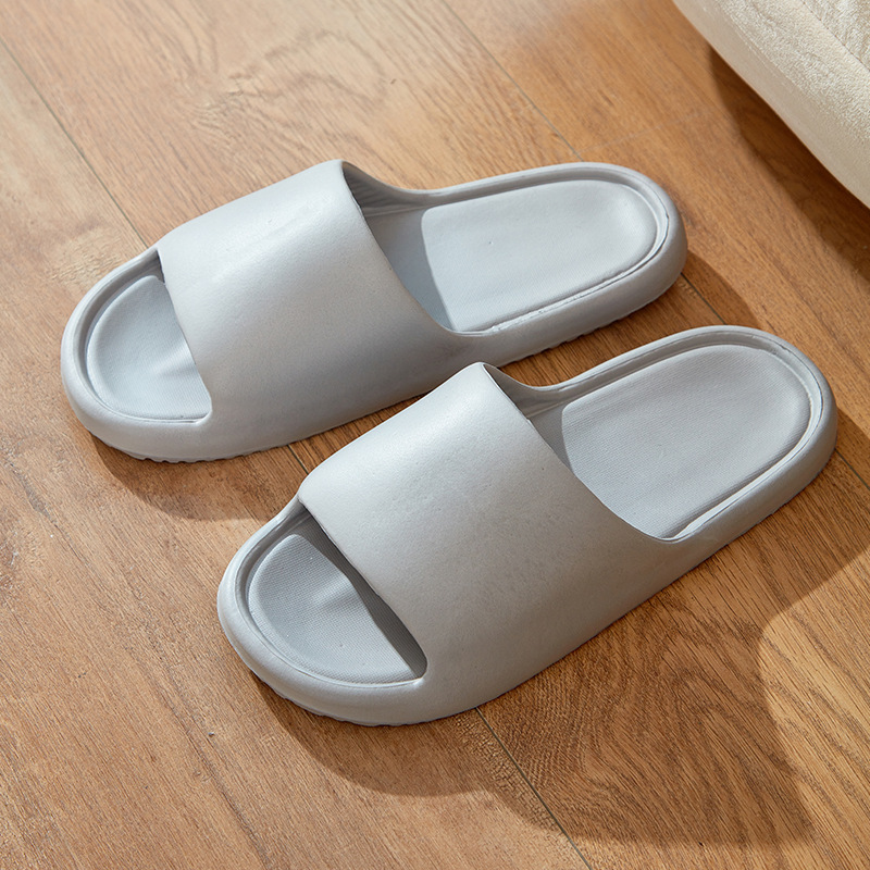 Picture of Slip-on slippers men's summer indoor home home bathroom non-slip soft bottom thick bottom couple slippers for outdoor wear