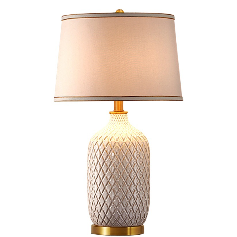 American Retro Ceramic Table Lamp Bedroom Bedside Lamp European Style Simple New Chinese Style Home Living Room Decorative Lamps Wholesale
